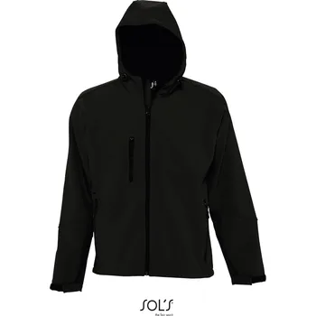 SOL's Collection Pánská 3-vrstvá softshellová bunda s kapucí - 3XL black
