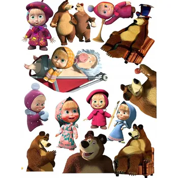 Odstranitelné tetování DOČASNÉ OMYVATELNÉ TETOVÁNÍ PRO DĚTI Máša a medvěd BEAR
