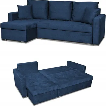 Sedací souprava Rohová Sedací Souprava Family Meble , látka, modrá