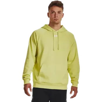 Pánská mikina Pánská mikina s kapucí Under Armour Rival Fleece limetka
