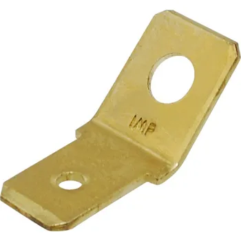 Auto elektroinstalace Nýtovací konektor 6,3mm - 45°, mosaz, Ø 3,2mm, balení 5000ks<br />Výrobce: IMP - 425842 5000