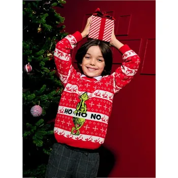 Chlapecké oblečení Sinsay - Svetr Grinch - červená - 7353X-33X - 7353X-33X-104-1