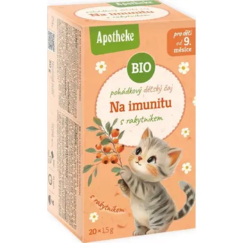 Nápoj Apotheke BIO pohádkový čaj Na imunitu s rakytníkem 20x1,5g