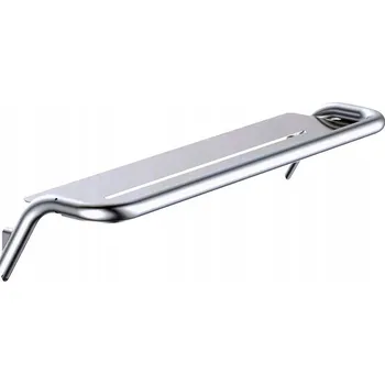 Koupelnový nábytek Nástěnná koupelnová polička Deante Silia chrom 43,6 x 12,4 x 8,9 cm