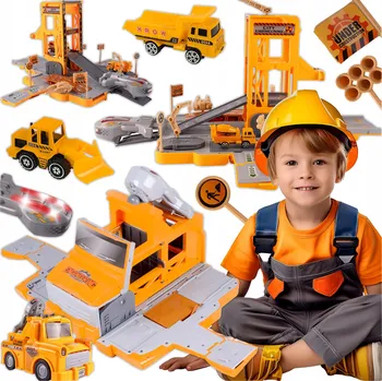 autíčko Auto ROBOT Nákladní automobil Transformace na parkoviště Skluzavka + Autíčko