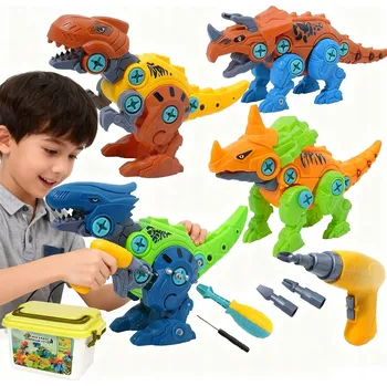 ostatní stavebnice Stavebnice Dinosauři Sada na kroucení + šroubovák Hračky