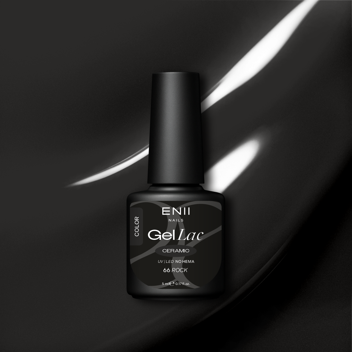 ENII NAILS Gel lak Ceramic 66 Rock - gelový lak bez HEMA, 5 ml