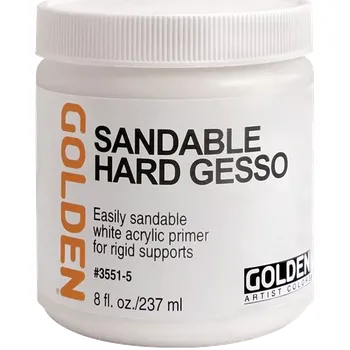 Výtvarná barva GOLDEN Sandable Hard Gesso – 237 ml