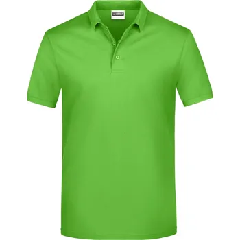 James & Nicholson Pánské piqué polo - 4XL lime green