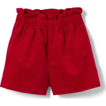 Chlapecké kraťasy 650813 - Tchibo - Dětské sametové šortky - pro dívky - vel. 110/116 - barva: červená