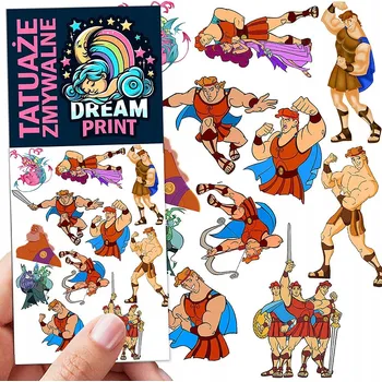 Odstranitelné tetování DOČASNÉ OMYVATELNÉ TETOVÁNÍ PRO DĚTI HERCULES