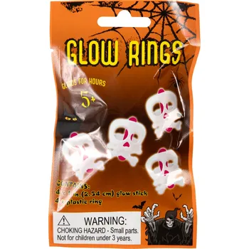 Desková hra Svítící prstýnek Lebka 4 ks