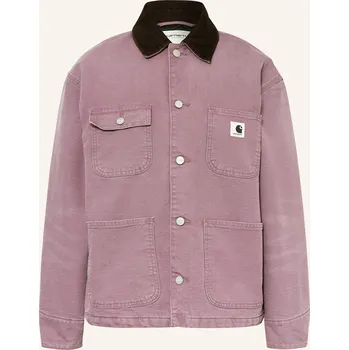 Pánská košile Carhartt Wip Overshirt Michigan, fialová / tmavě hnědá