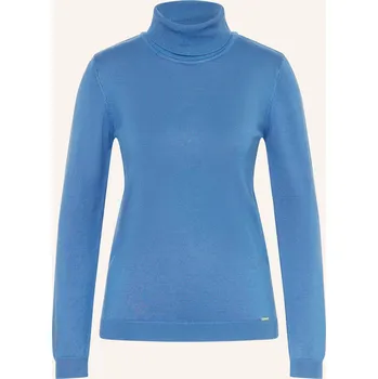 Dámský svetr More & More Dámský Svetr S Rolákem, modrá, 40
