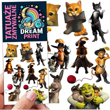 Odstranitelné tetování Filmová a herní nálepka na tetování Dětské vodní tetování Omyvatelné k narozeninám Dárek Dočasný dárek pro děti Originální opakovaně použitelné Spousta Vzorů
