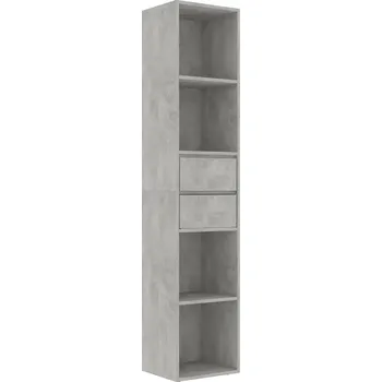 Knihovna Regál 36 cm x 171 cm x 30 cm beton