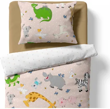Povlečení Lamatex Dětské povlečení – Zvířátka – béžová