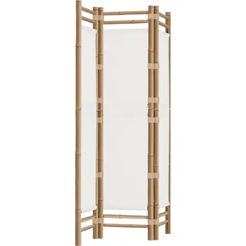 Paraván Paraván s krémovým plátnem, 3 panely, 120 x 180 cm