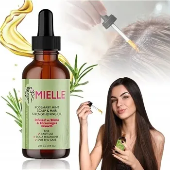 Vlasová regenerace Mielle Organics Rosemary Mint Posilující olej na pokožku hlavy a vlasy