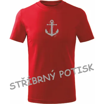 Dětská móda ON-DESIGN Dětské tričko s KOTVOU Velikost: 146 cm/10 let, Barva: červená