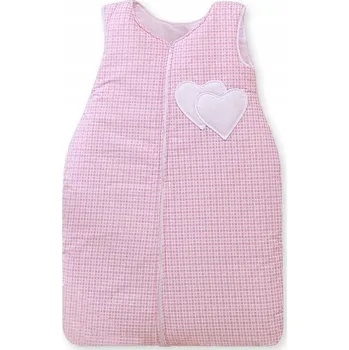 Zavinovačka DĚTSKÝ SPACÍ PYTEL BAVLNĚNÝ M 6-12 MĚSÍCŮ TOG 2.5 CELOROČNÍ ZATEPLENÝ SRDÍČKA