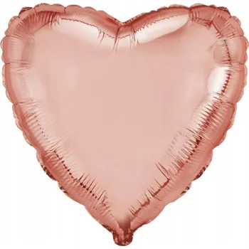 Balónek Fóliový balónek 18" FX - Srdce (růžovo-zlatý), balený