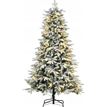 Vánoční stromek Homcom 161 - 180 cm Umělý vánoční stromeček Zimní zázrak 180 cm zelený