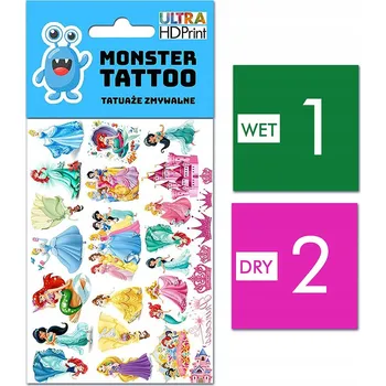 Tetování TETOVÁNÍ PRO DĚTI, OMYVATELNÉ, DOČASNÉ PRINCEZNY