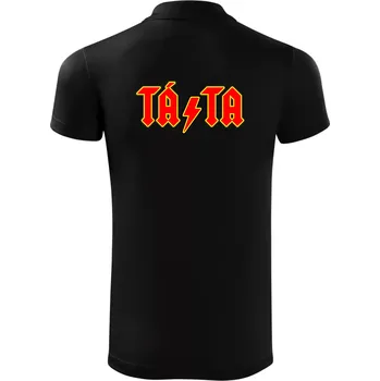 Pánská košile Rocková rodina - táta - Polokošile Victory sportovní (dresovina) - XL ( Černá )