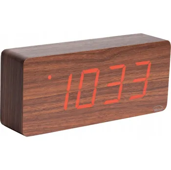 Hodiny Budík Volan hnědý 21 cm