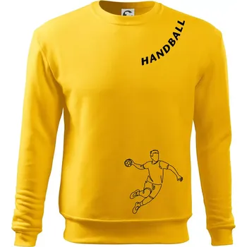 Pánská mikina Handball nápis šikmo - Mikina Essential pánská - S ( Žlutá )