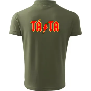 Pánská košile Rocková rodina - táta - Polokošile pánská Pique Polo 203 - M ( Khaki )