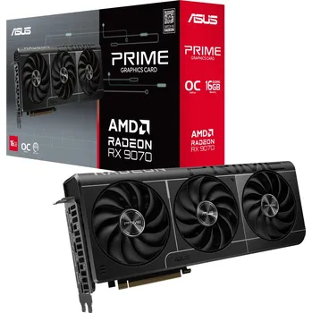 Grafická karta ASUS PRIME Radeon RX 9070 16G OC EVO 90YV0MQ0-M0NA00