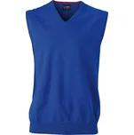 James & Nicholson Pánská svetrová vesta s výstřihem do V - S royal