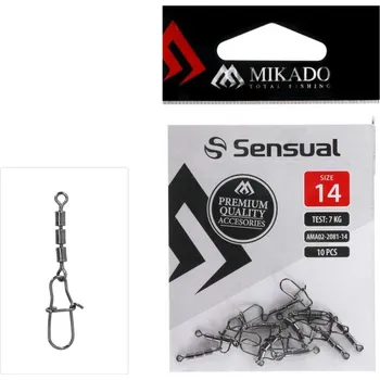 10ks - Obratlík s Karabinkou Mikado Rolling Trojitý Velikost 14