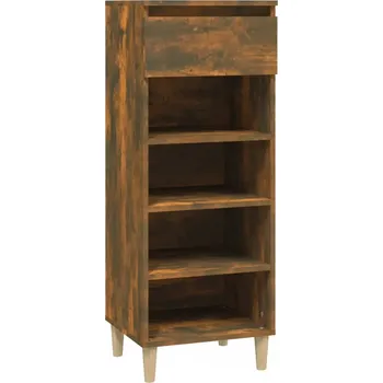 Botník Botník se 4 policemi a zásuvkou, kouřový dub, 40x36x105 cm