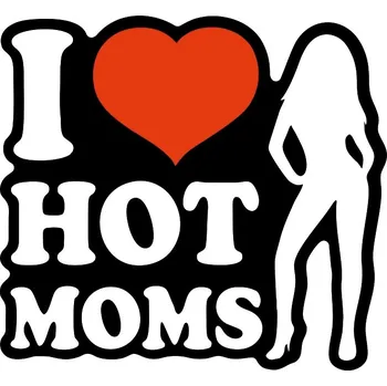 Samolepicí dekorace na vozidlo SAMOLEPKA na Auto | I LOVE HOT MOMS SEXY FAJNA WLEPA HUMOR JDM