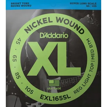 Struna pro kytaru a smyčcový nástroj D'Addario EXL 165 SL struny pro baskytaru