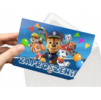 Pozvánka POZVÁNKA Tlapková patrola Tlapková patrola NA DĚTSKOU OSLAVU NAROZENIN + OBÁLKA DÁREK