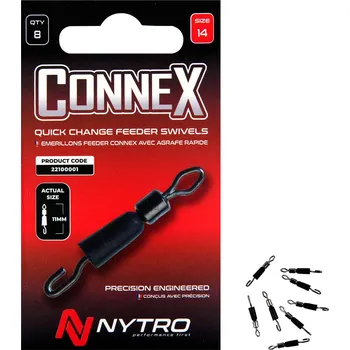 Nytro Rychlovýměnné Obratlíky Quick Change Swivel / 8ks Velikost: 14