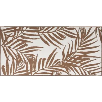 Koberec Koberec oboustranný z polypropylenu, hnědo-bílý, 80 x 150 cm