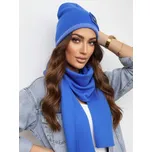 Luxusní teplákový VSB set šála + čepice modrá, VELIKOST UNI