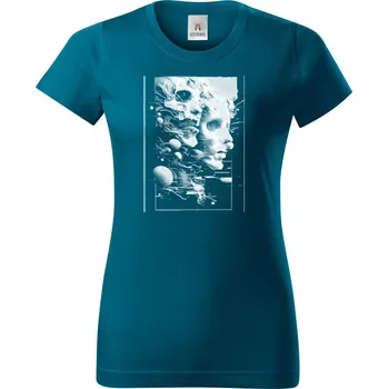 Hlubina mysli, bílý tisk - Dámské tričko Basic - Nejoblíbenějí - L