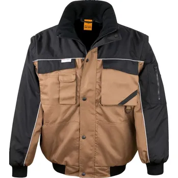 pracovní bunda Result Pracovní bunda s odepínacími rukávy - 3XL tan/black