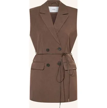 Dámská vesta Y.A.S. Dámské Sako S Třpytivou Nití, tmavě hnědá, 38