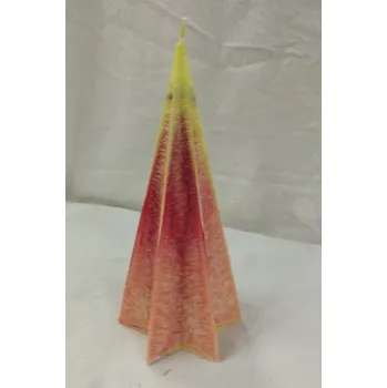 Svíčka Svíčka vonná z palmového vosku č.65-2- jehlan hvězda 21cm Vůně: višeň