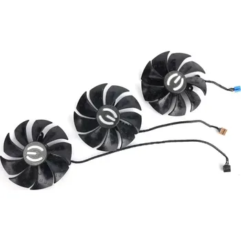 PC ventilátor Sada náhradních ventilátorů pro EVGA FTW3 ULTRA RTX 3060 Ti / 3070 (Ti) / 3080 (Ti) / 3090