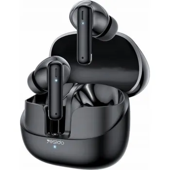 Sluchátka Yesido Sluchátka TWS26 BT 5.3 250mAh, ČERNÁ
