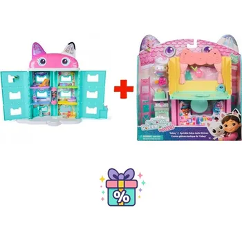 Domeček pro panenku Gábinin kouzelný domek velký dům z filmu + pokojíček k velkému domu kuchyňka