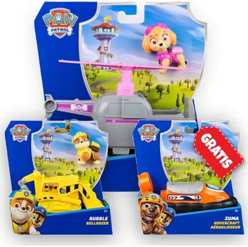 Figurka AKCE: Tlapková patrola základní vozidla Skye + Rubble + Zuma ZDARMA